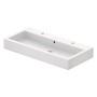 Lavabo Duravit Vero 100 cm avec 2 trous de robinet poli