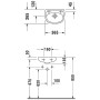 Lavabo compact Duravit Duraplus 36,5 cm - vue détaillée