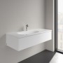 Mobile lavabo sospeso Villeroy & Boch Antao 120 x 50 cm, con troppo pieno nascosto - vista tecnica
