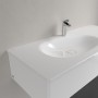 Mobile lavabo sospeso Villeroy & Boch Antao 120 x 50 cm, con troppo pieno nascosto - vista tecnica