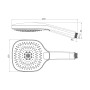 Villeroy & Boch Infinity Showers Handbrause eckig - Produktansicht