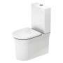 Combinazione WC a terra Duravit White Tulip, senza bordo