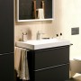 Robinet de lavabo monocommande hansgrohe Tecturis E 80 CoolStart économiseur d'eau+ sans bonde - vue détaillée
