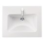 Meuble-lavabo Duravit ME by Starck 53 cm avec 1 trou de robinet - vue technique