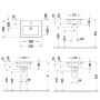 Lavabo meuble Duravit ME by Starck 53 cm avec 1 trou de robinet