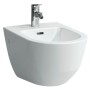 Bidet mural LAUFEN PRO, pour vannes d'angle en saillie