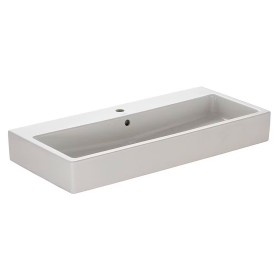Lavabo Duravit Vero 100 cm avec 1 trou de robinet brossé