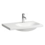 Lavabo LAUFEN LUA 75 x 46 cm, vasque asymétrique à droite, avec trou pour robinet, sans trop-plein