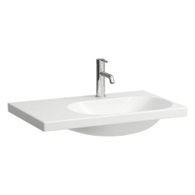 Lavabo LAUFEN LUA 75 x 46 cm, vasque asymétrique à droite, avec trou pour robinet, sans trop-plein