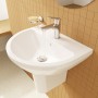 VitrA Integra Waschtisch 54,5 cm, mit Überlaufloch, 1 Hahnloch mittig - technische Ansicht