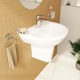 Lavabo VitrA Integra 54,5 cm, con troppopieno, 1 foro per rubinetto al centro - vista tecnica