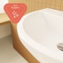 Lavabo VitrA Integra 54,5 cm, con troppopieno, 1 foro per rubinetto al centro
