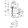 GROHE Eurostyle Einhand-Bidetbatterie DN 15 mit Ablaufgarnitur - Detailansicht