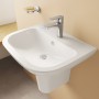 VitrA S20 Waschtisch 55 cm, 1 Hahnloch mittig und Überlauf - technische Ansicht