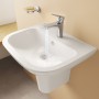 VitrA S20 Waschtisch 55 cm, 1 Hahnloch mittig und Überlauf - Produktansicht