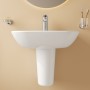 VitrA S20 Waschtisch 55 cm, 1 Hahnloch mittig und Überlauf - Detailansicht