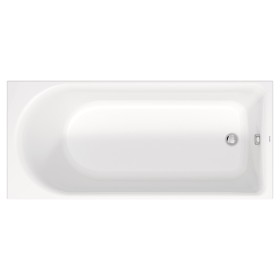 Duravit D-Neo Rechteck-Badewanne 180 x 80 cm, Einbauversion, Ab- und Überlauf am Fussende