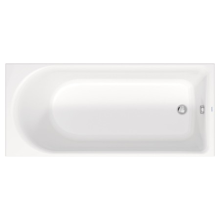 Duravit D-Neo Rechteck-Badewanne 180 x 80 cm, Einbauversion, Ab- und Überlauf am Fussende