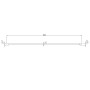 Villeroy & Boch Universal Showers Handbrauseschlauch 160 cm - technische Ansicht