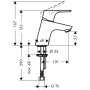 hansgrohe Focus Robinet sur Pied 70 sans Vidage - vue détaillée
