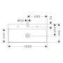 hansgrohe Xelu Q Lavabo 100 x 48 cm non poli, avec 1 trou de robinet
