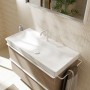 hansgrohe Xelu Q Lavabo 100 x 48 cm non poli, avec 1 trou de robinet - vue technique