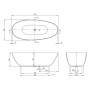 Vasca da bagno freestanding Villeroy & Boch Antao, 170 x 75 cm