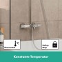 hansgrohe Vernis Blend Duschsystem 200 1 jet mit Wannenthermostat - technische Ansicht