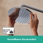 hansgrohe Vernis Blend Duschsystem 200 1 jet mit Wannenthermostat - technische Ansicht