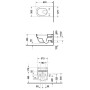 Duravit Starck 2 WC sospeso per SensoWash con attacchi nascosti