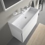 Lavabo meuble Duravit Vero Air avec 1 trou de robinet 100 x 47 cm, avec trop-plein