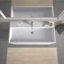 Lavabo meuble Duravit Vero Air avec 1 trou de robinet 100 x 47 cm, avec trop-plein