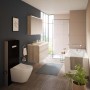 VitrA Vitrus Cassettone di scarico a pavimento con rubinetteria per WC sospesi con funzione bidet