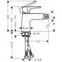 hansgrohe Talis E Einhebel-Bidetmischer mit Push-Open Ablaufgarnitur - Detailansicht