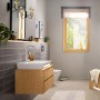 Robinet de lavabo monocommande hansgrohe Rebris E 210 avec bec pivotant et vidage à tirette - vue détaillée