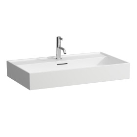 Vasque à poser LAUFEN Kartell 80 x 46 cm, avec 1 trou de robinet, avec trop-plein