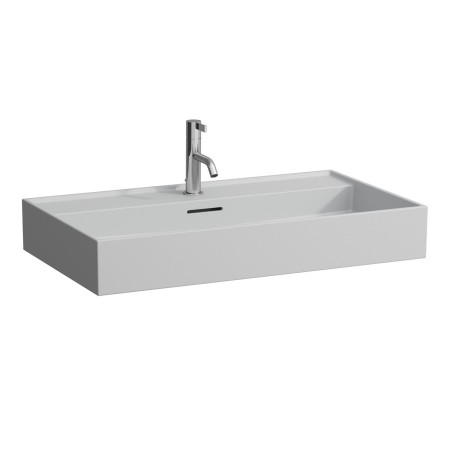 Vasque à poser LAUFEN Kartell 80 x 46 cm, avec 1 trou de robinet, avec trop-plein