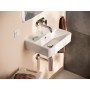 Lavabo a mano hansgrohe Xanuia Q 450/340 senza foro miscelatore con troppo pieno - vista tecnica