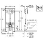 GROHE Rapid SL für Wand-WC Druckspüler 6-9 l - Detailansicht