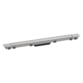 hansgrohe RainDrain Match Plus Fertigset Duschrinne 80 cm mit höhenverstellbarem Rahmen