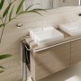 Lavabo da appoggio hansgrohe Xelu Q 50 x 48 cm, finitura satinata, con 1 foro per rubinetto