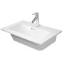 Lavabo meuble compact Duravit ME by Starck avec 1 trou de robinet 63 x 40 cm - vue détaillée