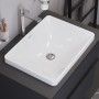 Lavabo encastré Duravit D-Neo 60 cm, sans trou de robinet, sans trop-plein