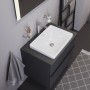Lavabo encastré Duravit D-Neo 60 cm, sans trou de robinet, sans trop-plein - vue détaillée