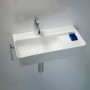 Lavabo encastrable compact LAUFEN Val 60 x 31,5 cm, avec 1 trou de robinet, avec trop-plein