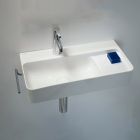 Lavabo encastrable compact LAUFEN Val 60 x 31,5 cm, avec 1 trou de robinet, avec trop-plein