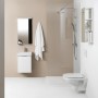WC sospeso LAUFEN PRO Compact a scarico a pavimento senza bordo di scarico - vista dettagliata