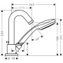 hansgrohe Logis 3-Loch Einhebel Wannenrandmischer - Detailansicht