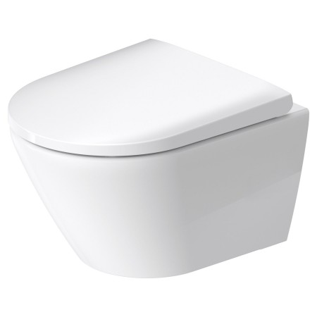 Set WC sospeso Duravit D-Neo Rimless, con scarico a pavimento compatto, con Durafix
