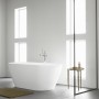 Duravit D-Neo Badewanne freistehend 160 x 75 cm, mit Überlauf - technische Ansicht